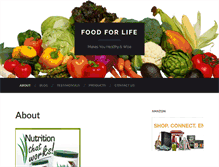 Tablet Screenshot of food-for-life.net